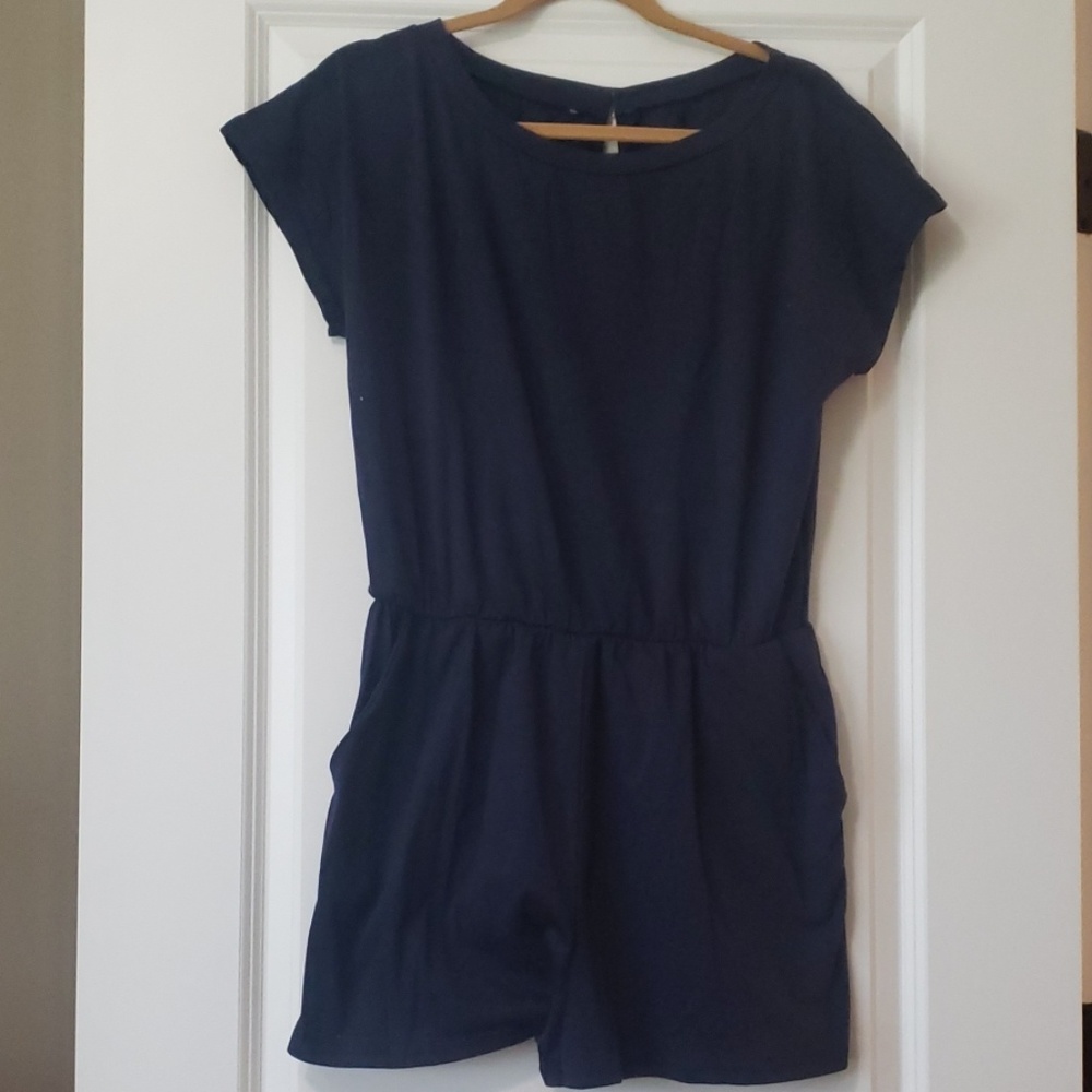 Navy blue romper